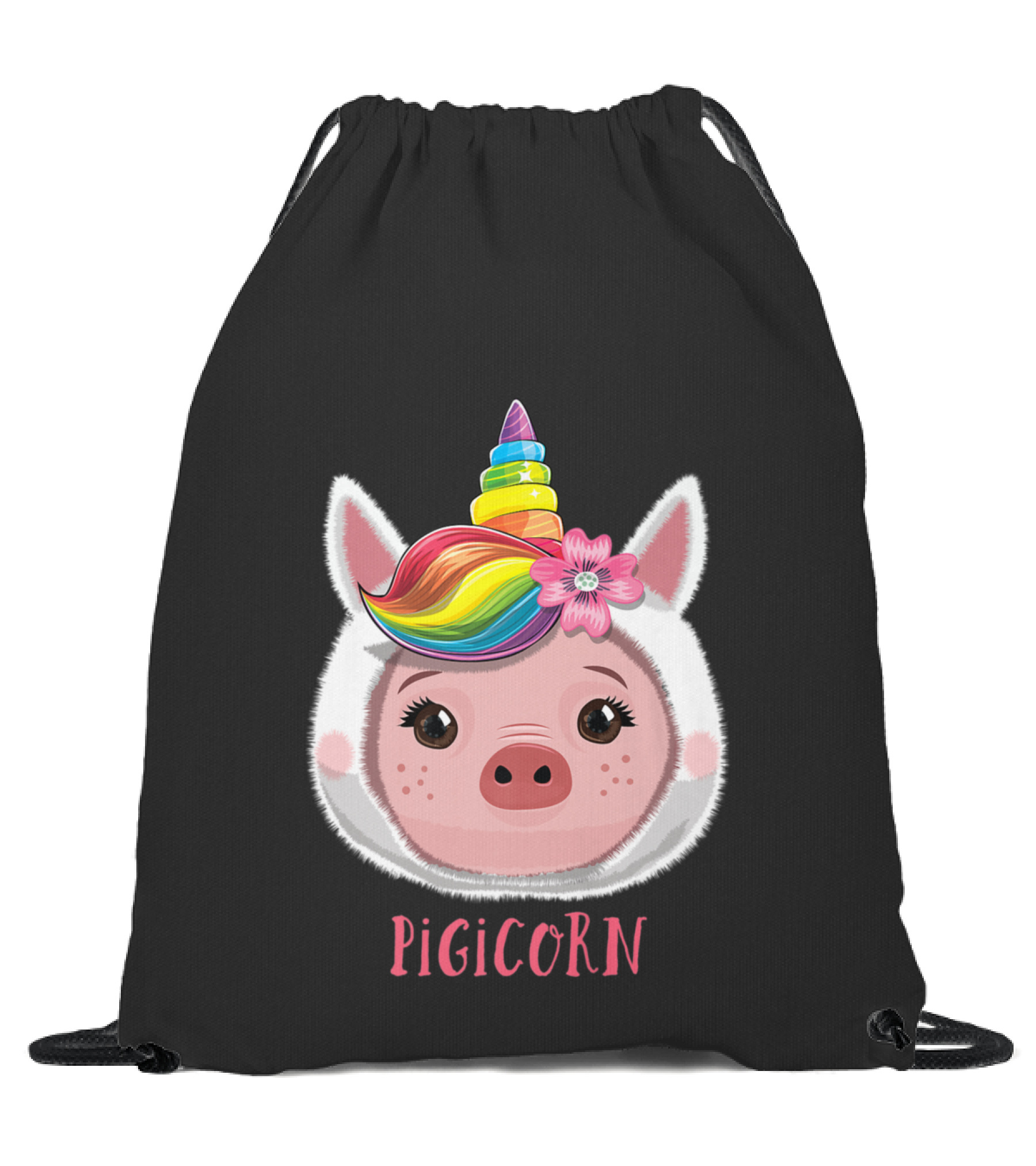 Pigicorn Pig Unicorn Girls Pig Gifts Drawstring Bag