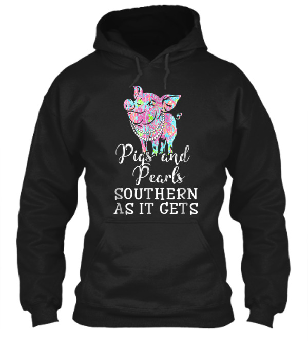 Pigs and pearls southern ...Hoodie Pigs and pearls southern ...Hoodie