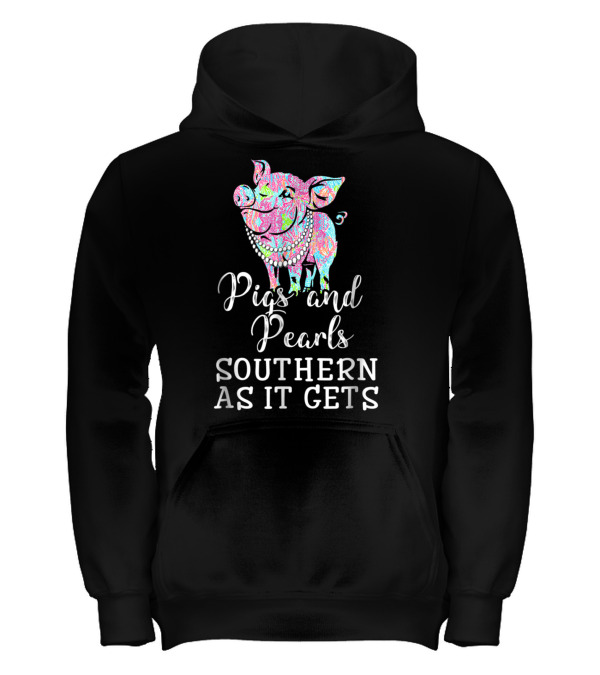 Pigs and pearls southern ...Kids Hoodie Pigs and pearls southern ...Kids Hoodie