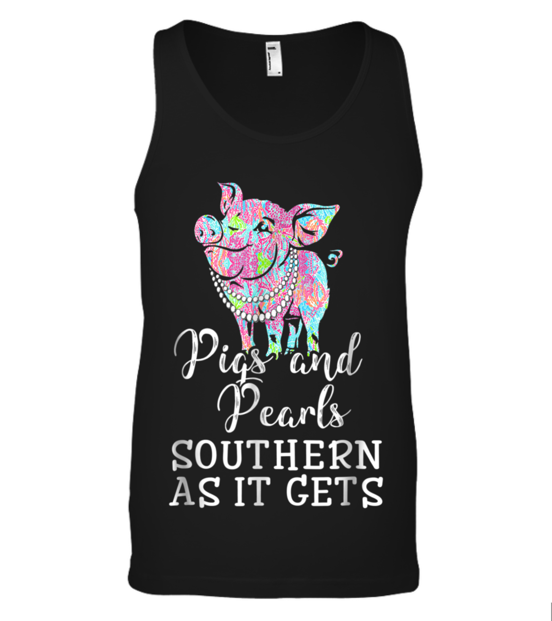 Pigs and pearls southern as it gets Tank Top