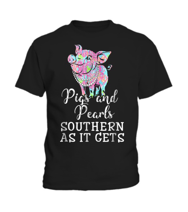 Pigs and pearls southern ...Toddler T-Shirt Pigs and pearls southern ...Toddler T-Shirt