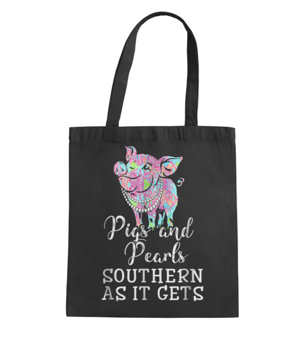 Pigs and pearls southern ...Tote Bag Pigs and pearls southern ...Tote Bag