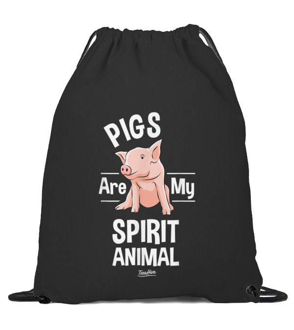 Pigs Are My Spirit Animal Pig Farmer Drawstring Bag Pigs Are My Spirit Animal Pig Farmer Drawstring Bag