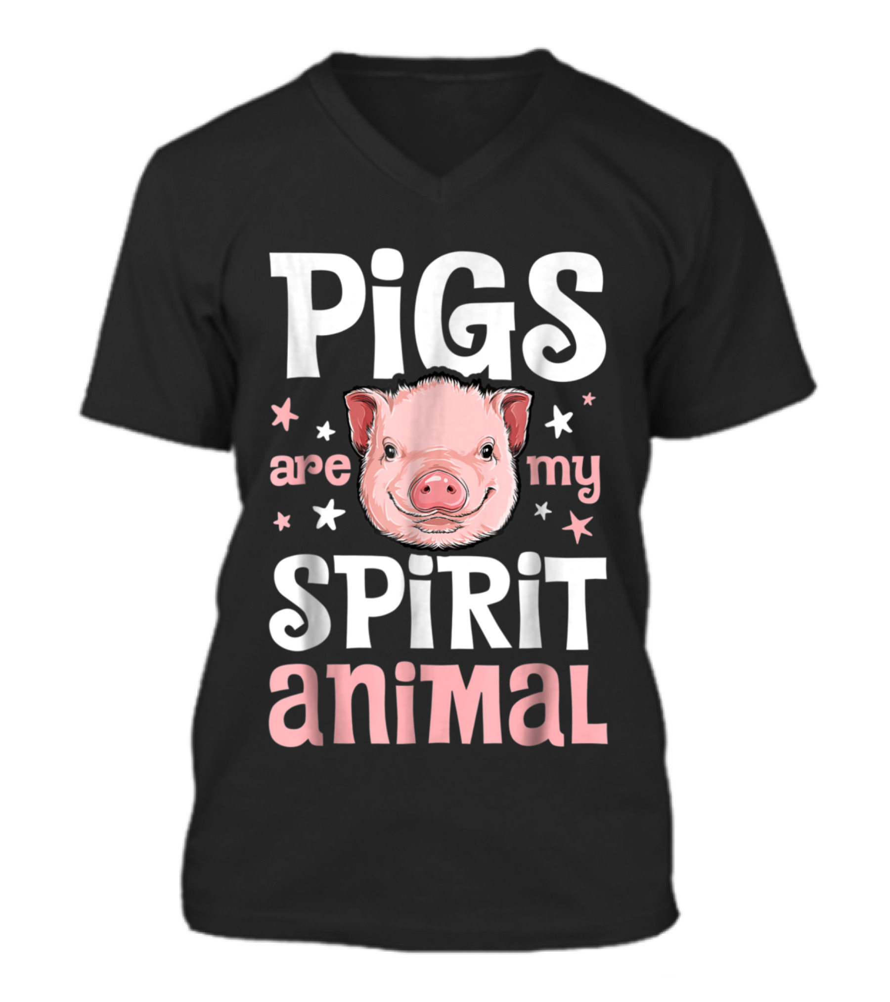 Pigs Are My Spirit Animal T Pig Lovers V-Neck Unisex T-Shirt Pigs Are My Spirit Animal T Pig Lovers V-Neck Unisex T-Shirt