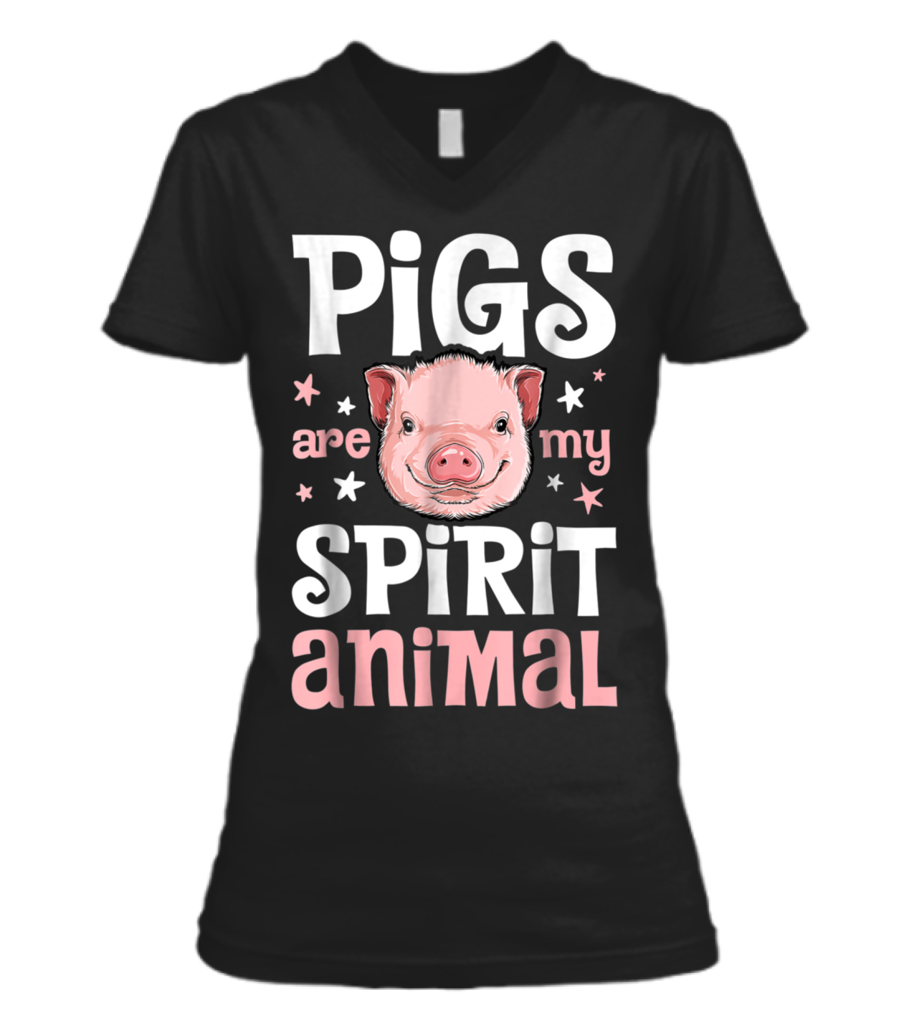 Pigs Are My Spirit Animal T Pig Lovers V-Neck Womens T-Shirt Pigs Are My Spirit Animal T Pig Lovers V-Neck Womens T-Shirt
