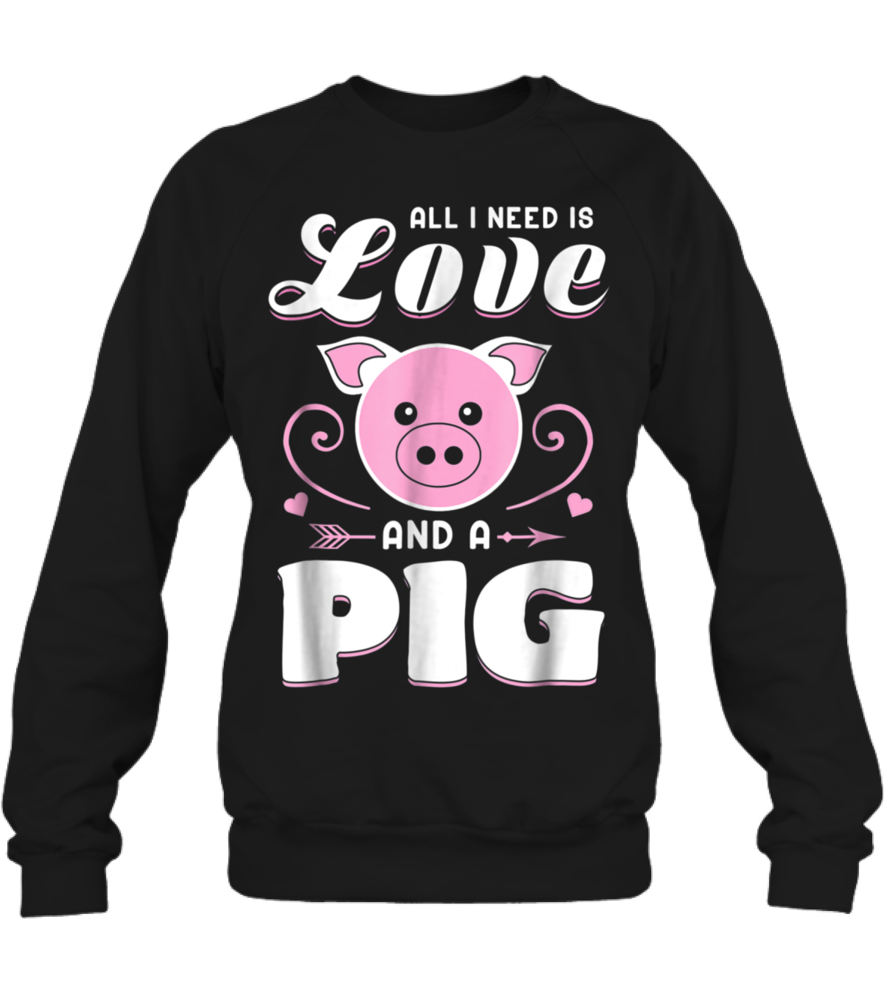 Pigs Farmer Funny Gifts F...Crewneck Sweatshirt 
