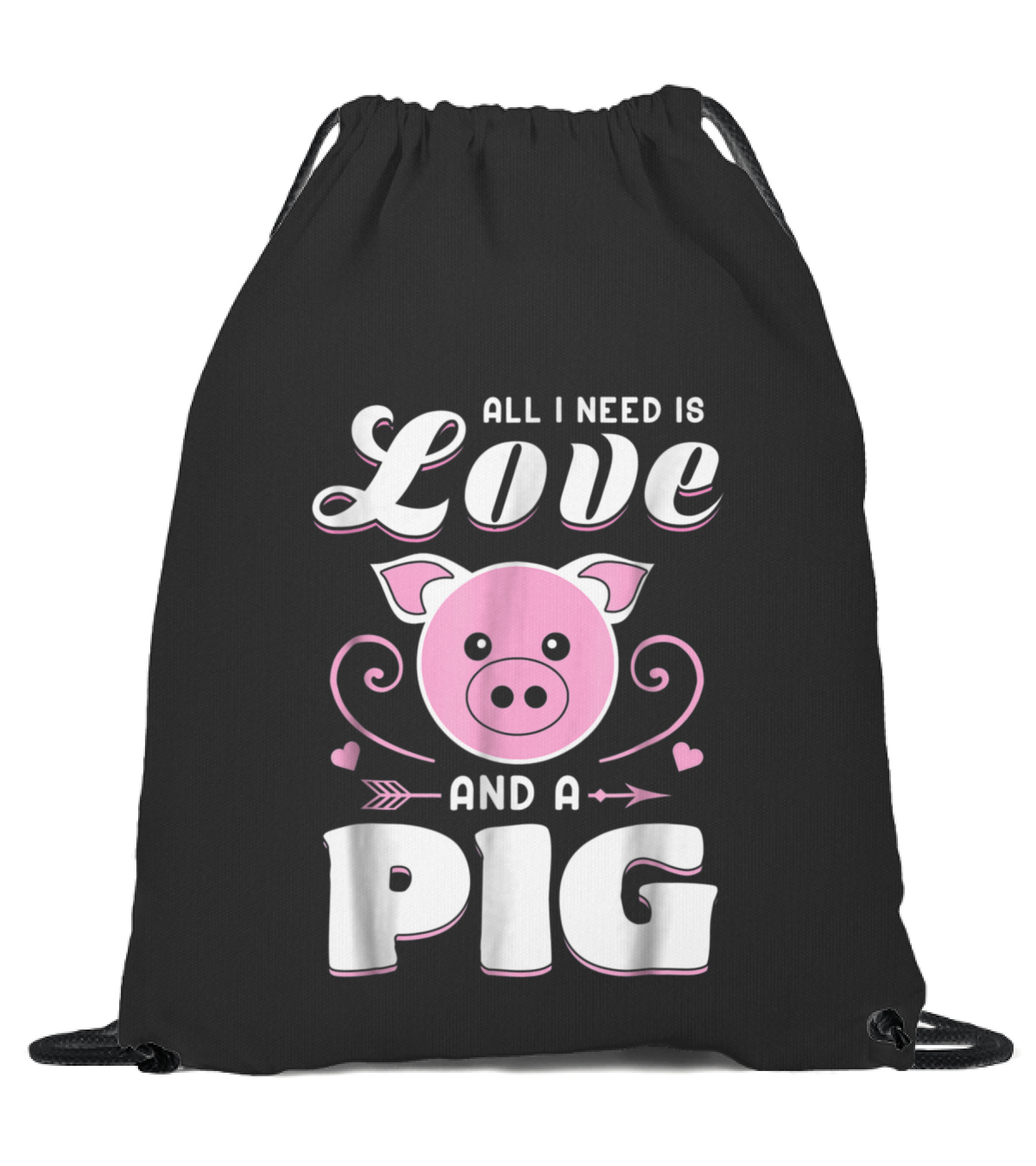 Pigs Farmer Funny Gifts F...Drawstring Bag 