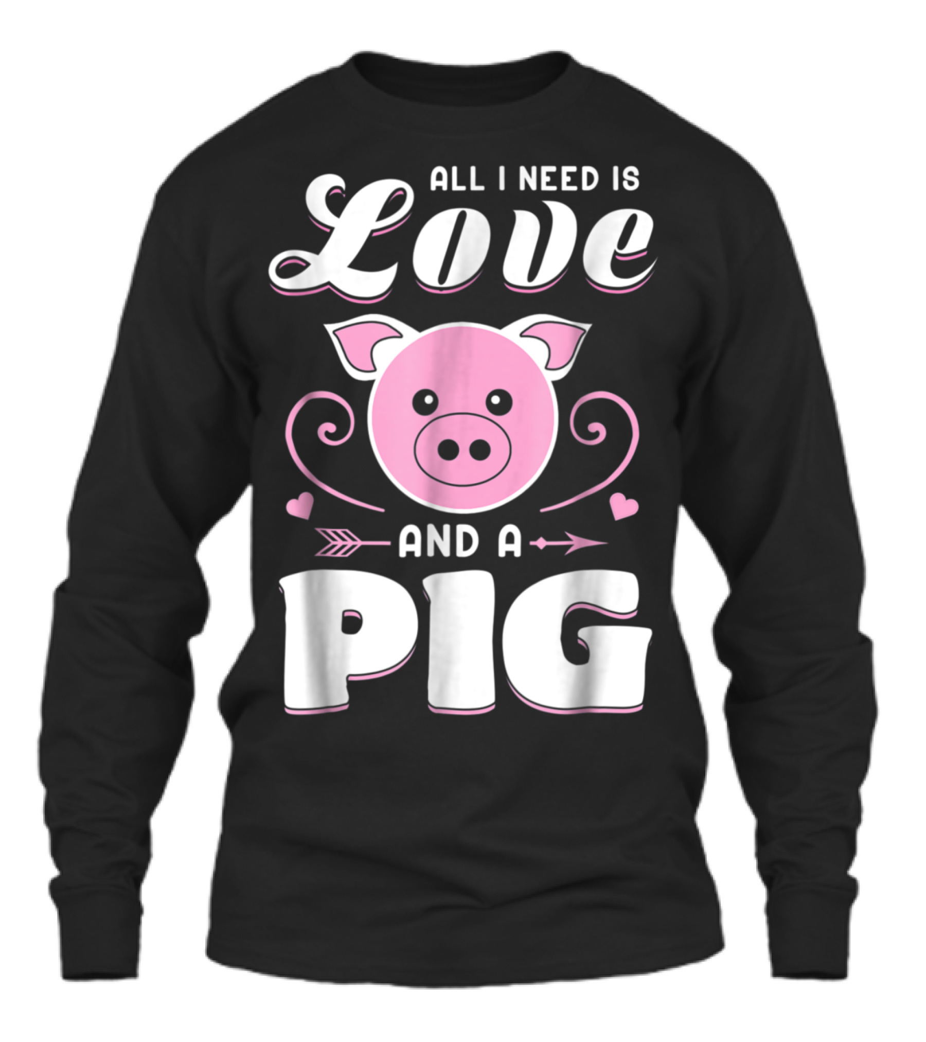 Pigs Farmer Funny Gifts Farm Life Ani Unisex Long Sleeve