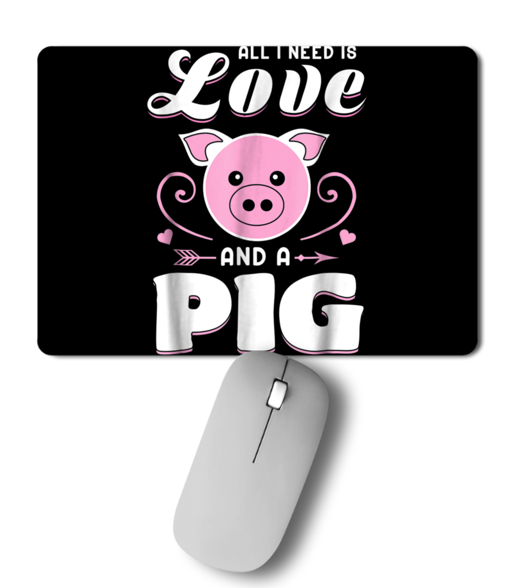 Pigs Farmer Funny Gifts Farm Life Ani Mousepad