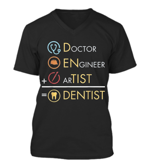 Doctor Engineer Artist = ...V-Neck Unisex T-Shirt Doctor Engineer Artist = ...V-Neck Unisex T-Shirt