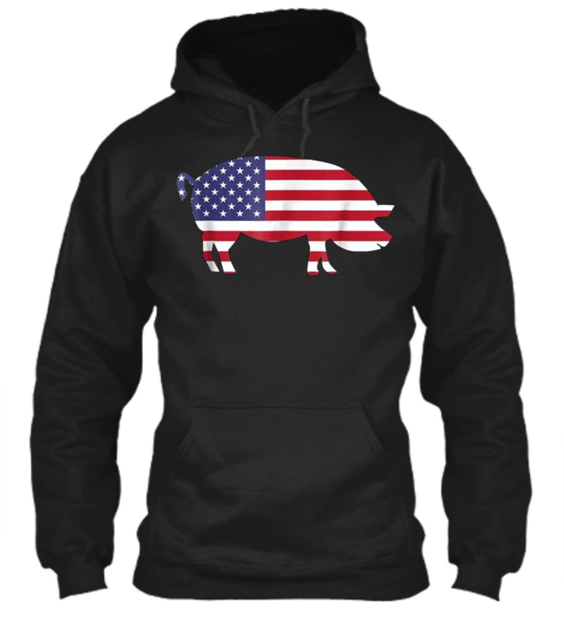 Pig American Flag Funny 4...Hoodie Pig American Flag Funny 4...Hoodie