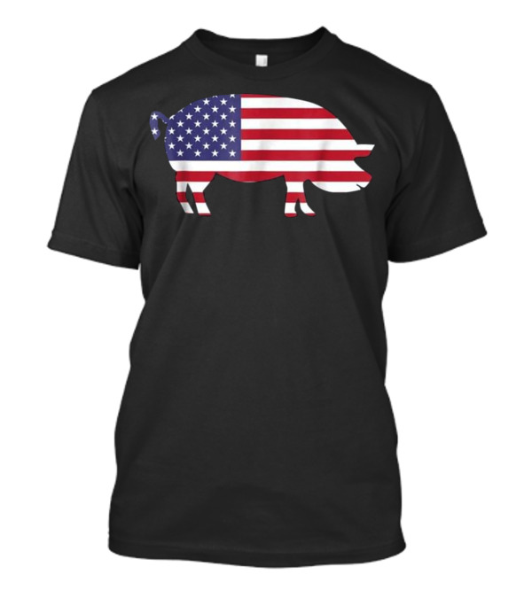 Pig American Flag Funny 4...T-Shirt Pig American Flag Funny 4...T-Shirt