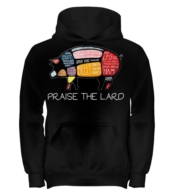 PIG BACON Funny Praise The Lard Tee Kids Hoodie PIG BACON Funny Praise The Lard Tee Kids Hoodie