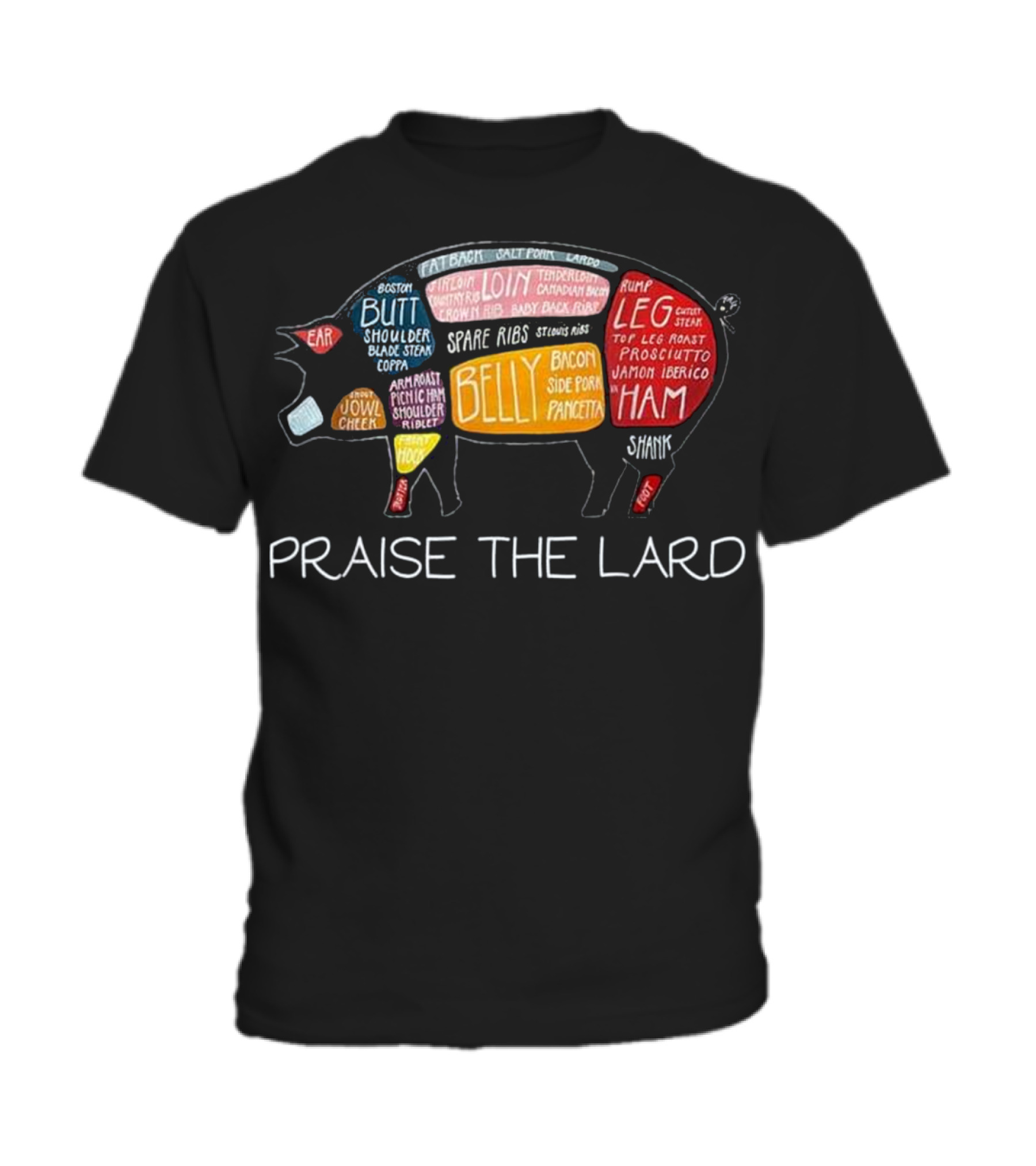 PIG BACON Funny Praise The Lard Tee Toddler T-Shirt