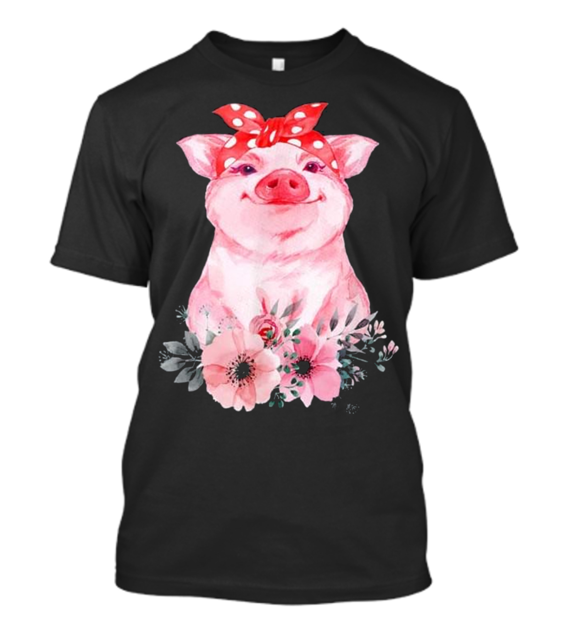 Pig Bandana cute for Girl...T-Shirt 
