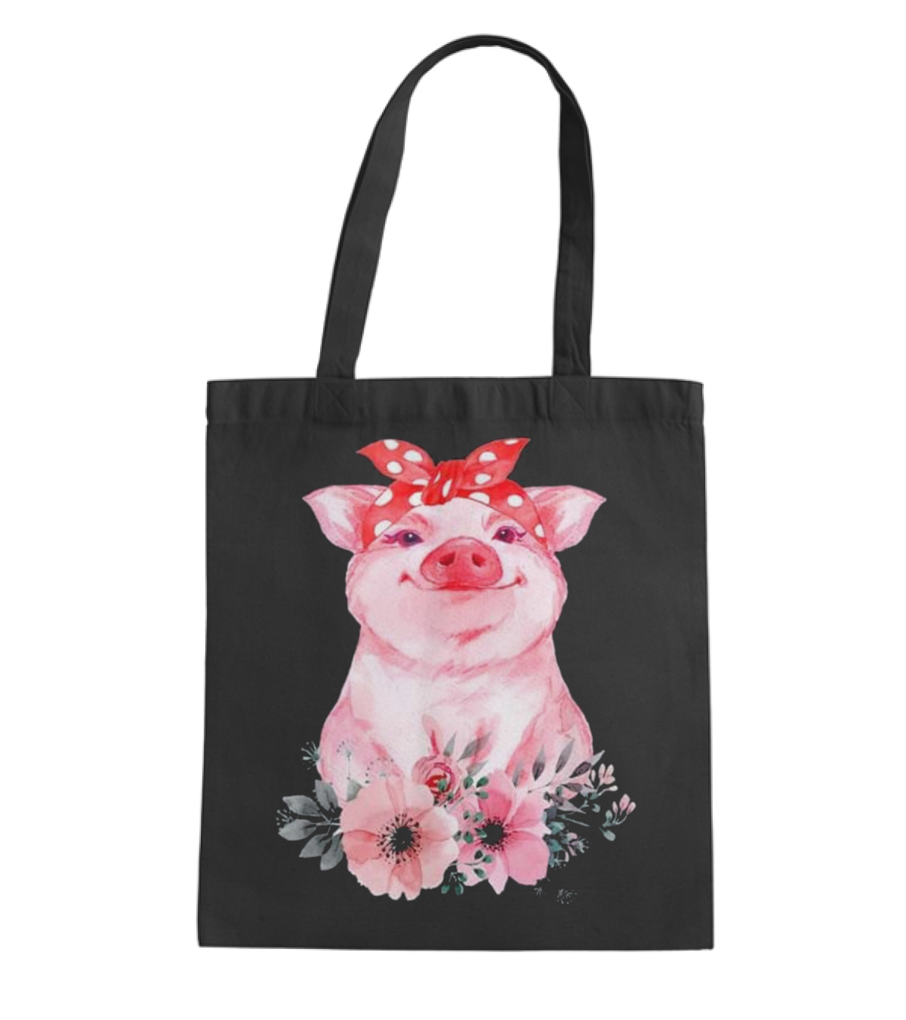 Pig Bandana cute for Girl...Tote Bag 