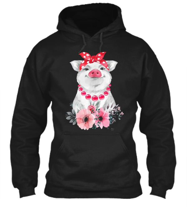 Pig Bandana cute for Girl...Hoodie Pig Bandana cute for Girl...Hoodie