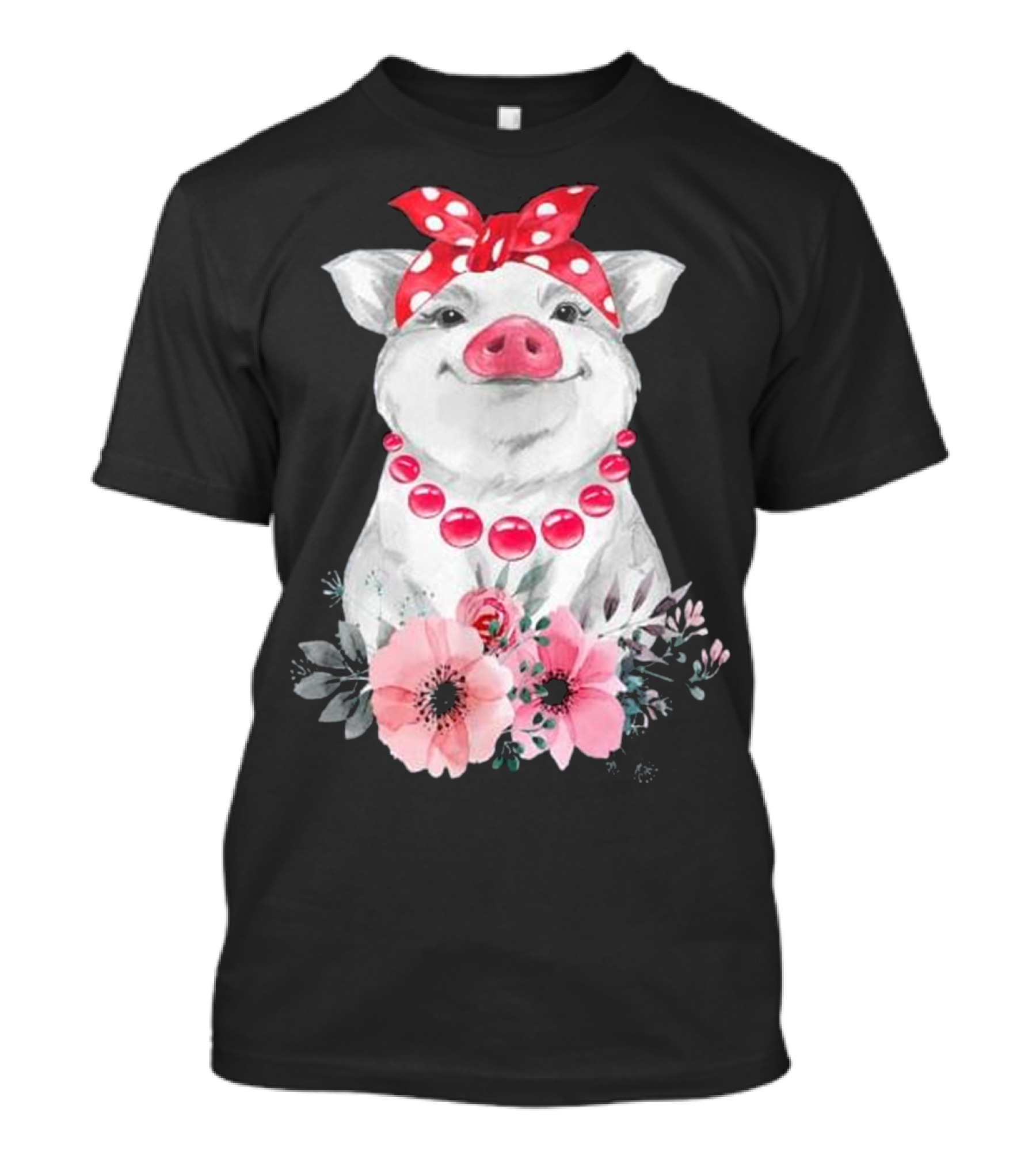 Pig Bandana cute for Girl...T-Shirt 