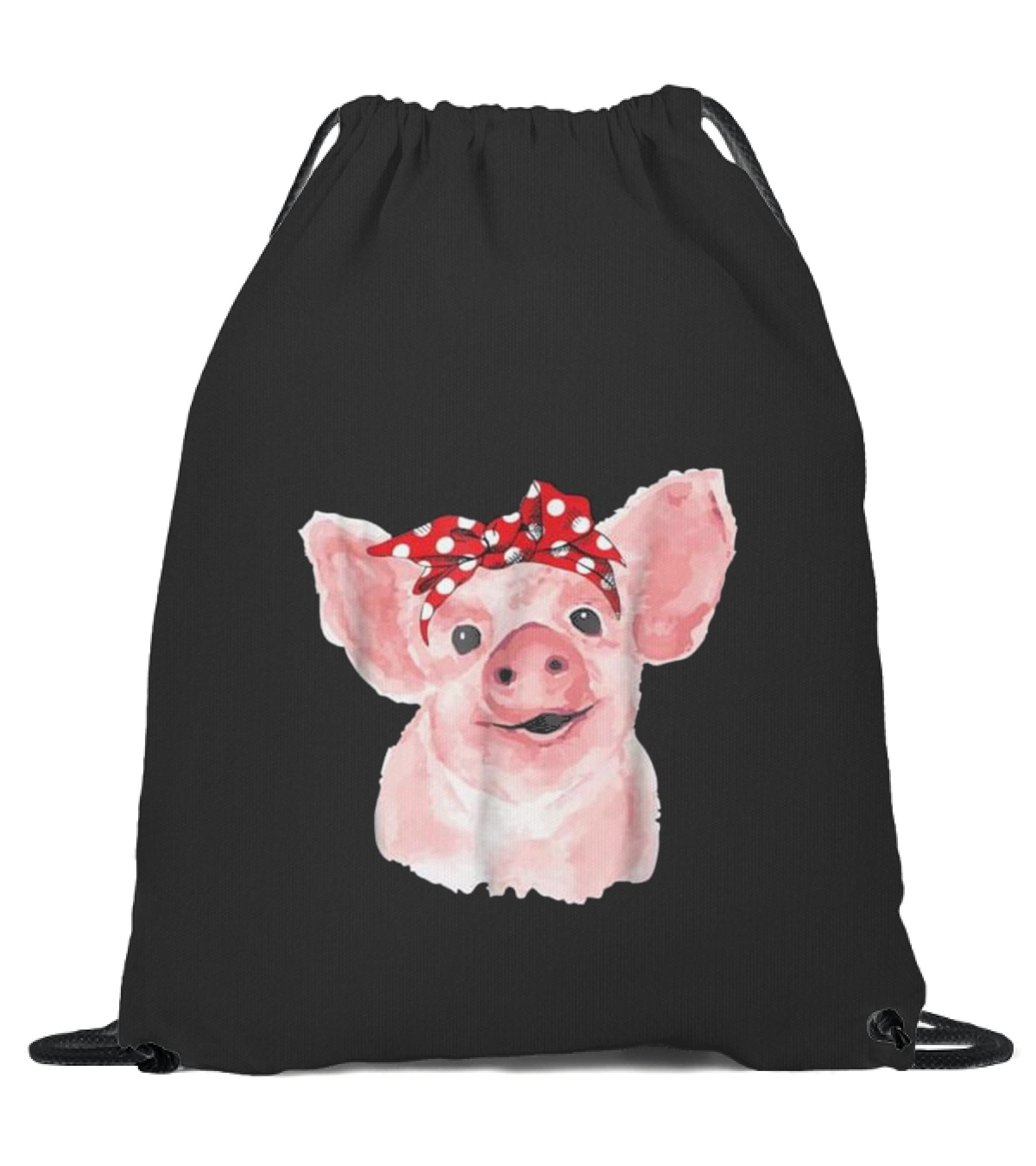 Pig Bandana cute for Girl...Drawstring Bag Pig Bandana cute for Girl...Drawstring Bag