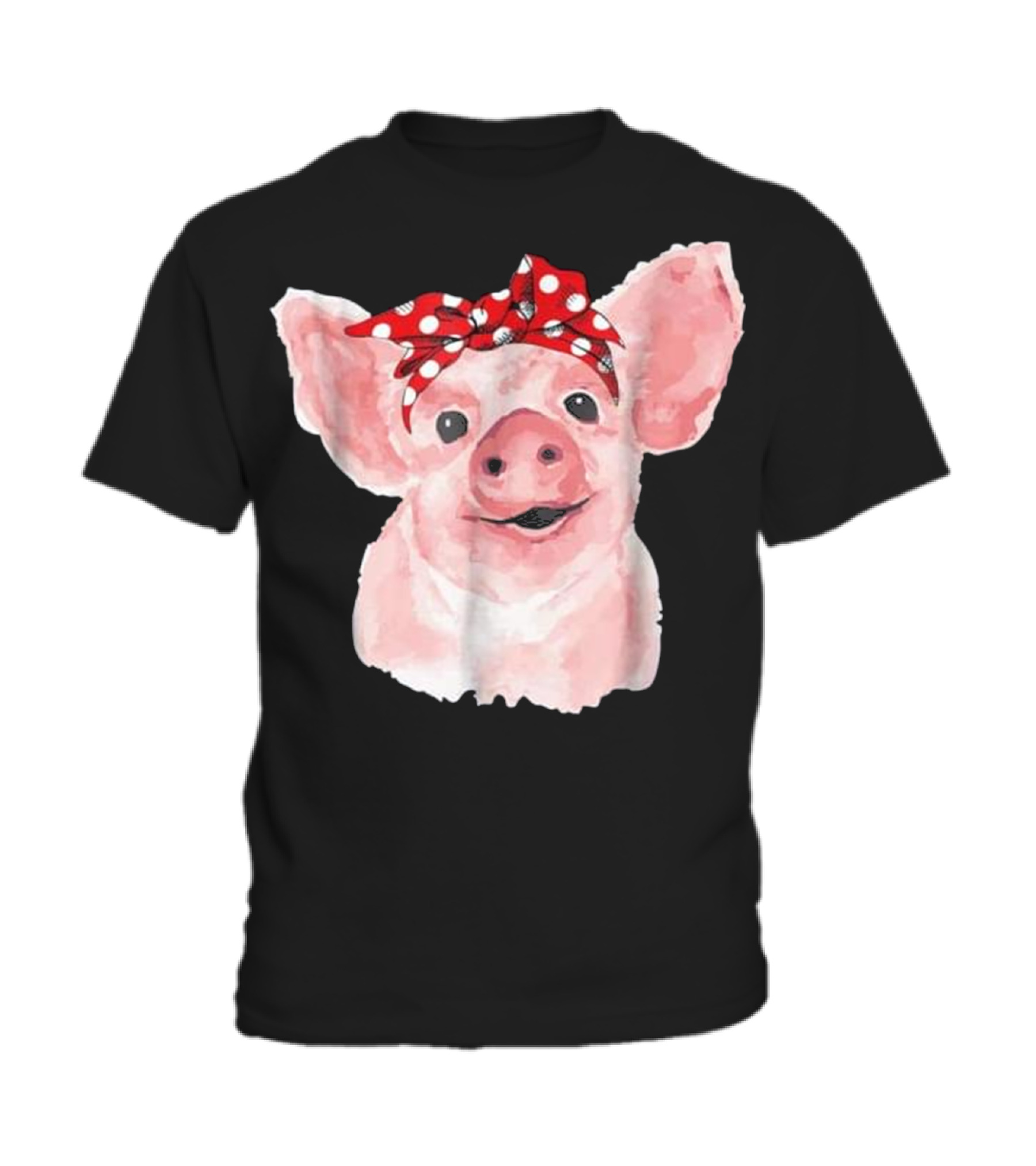 Pig Bandana cute for Girl...Toddler T-Shirt Pig Bandana cute for Girl...Toddler T-Shirt