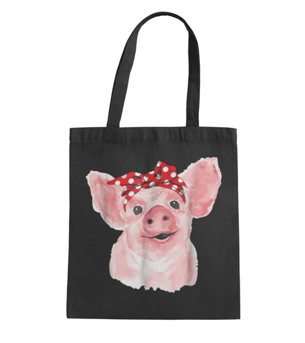 Pig Bandana cute for Girl and Wome Tote Bag Pig Bandana cute for Girl and Wome Tote Bag