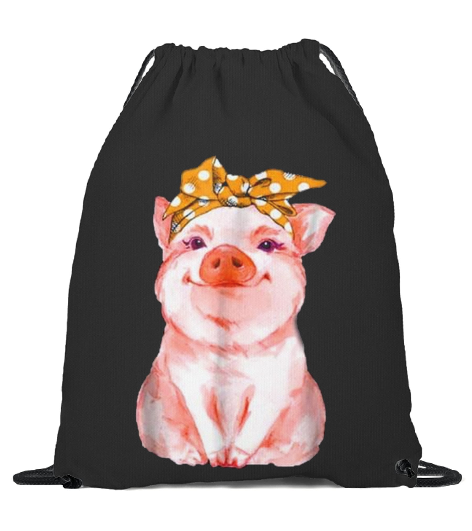 Pig Bandana cute for Girl...Drawstring Bag Pig Bandana cute for Girl...Drawstring Bag