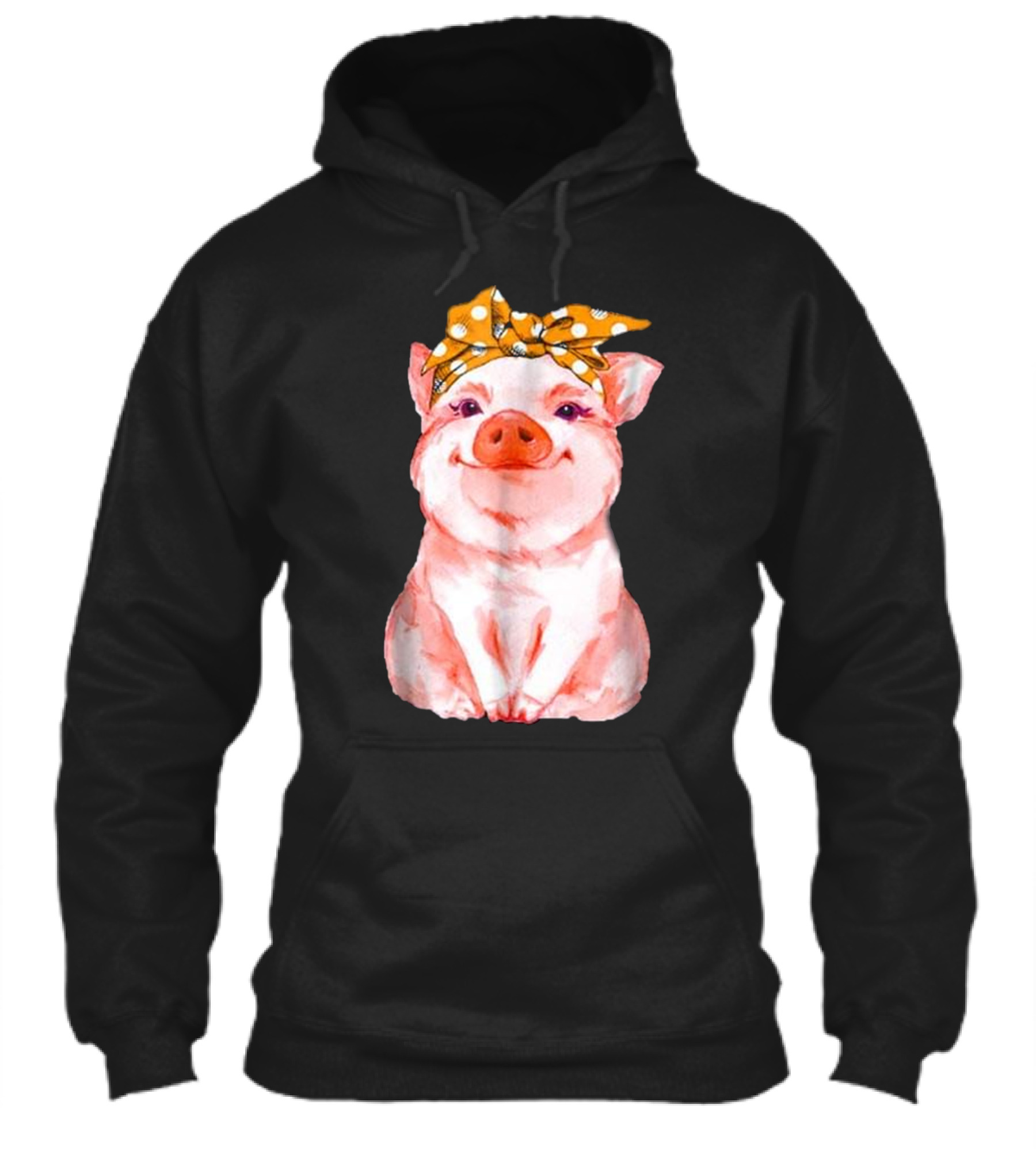 Pig Bandana cute for Girl...Hoodie Pig Bandana cute for Girl...Hoodie
