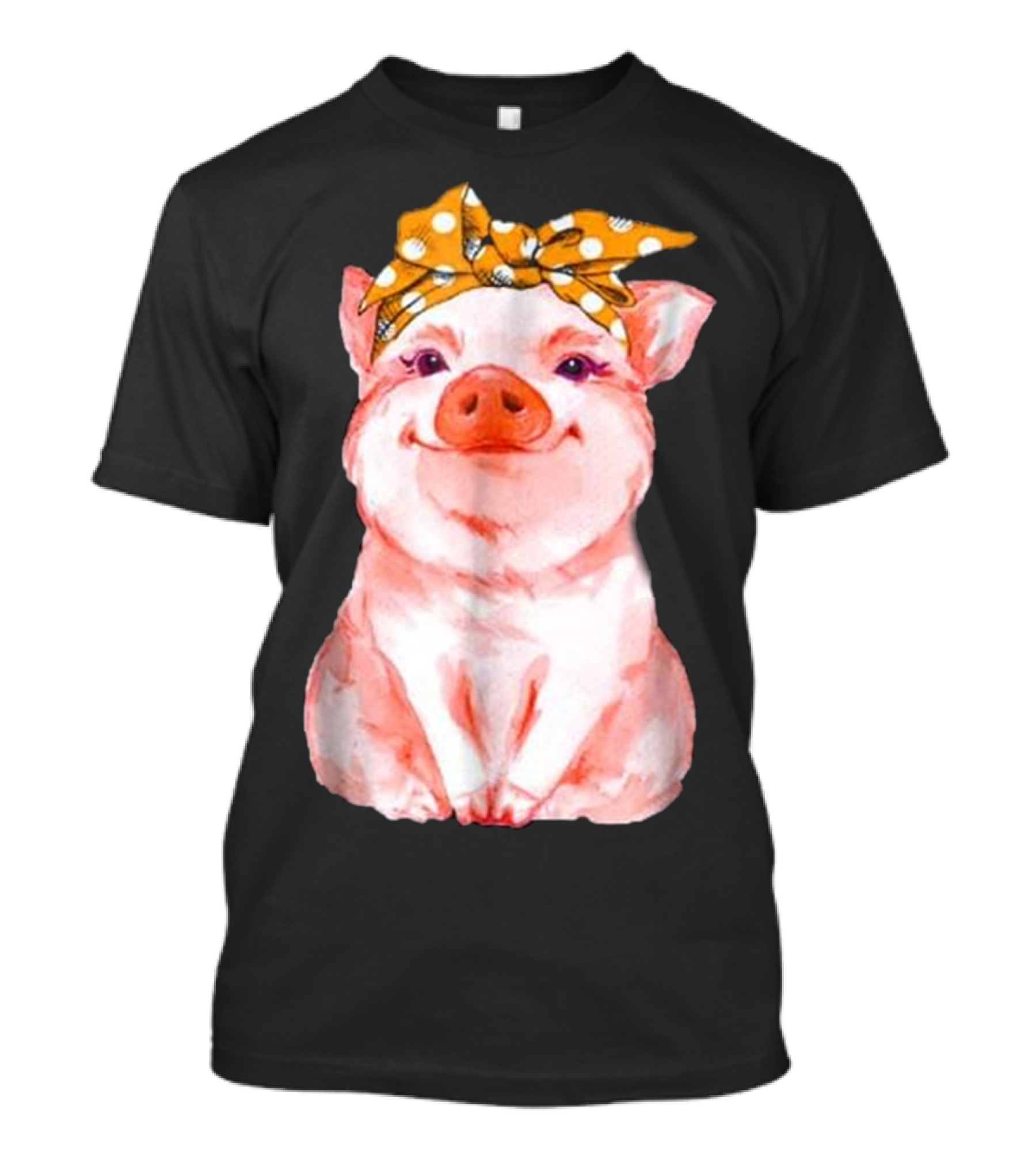 Pig Bandana cute for Girl...T-Shirt 