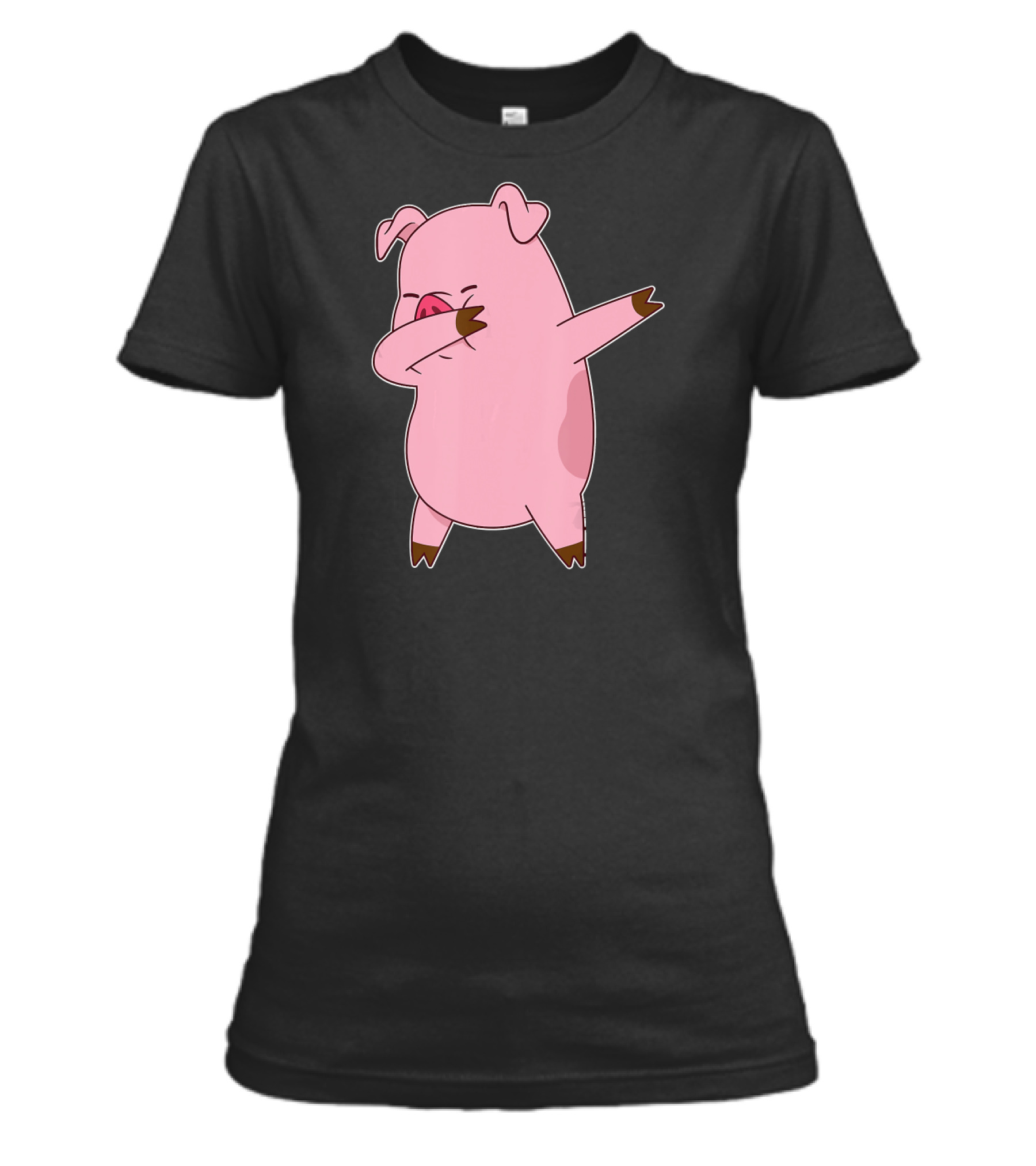 Pig Dabbing Dab Dance Fun...Womens T-Shirt 