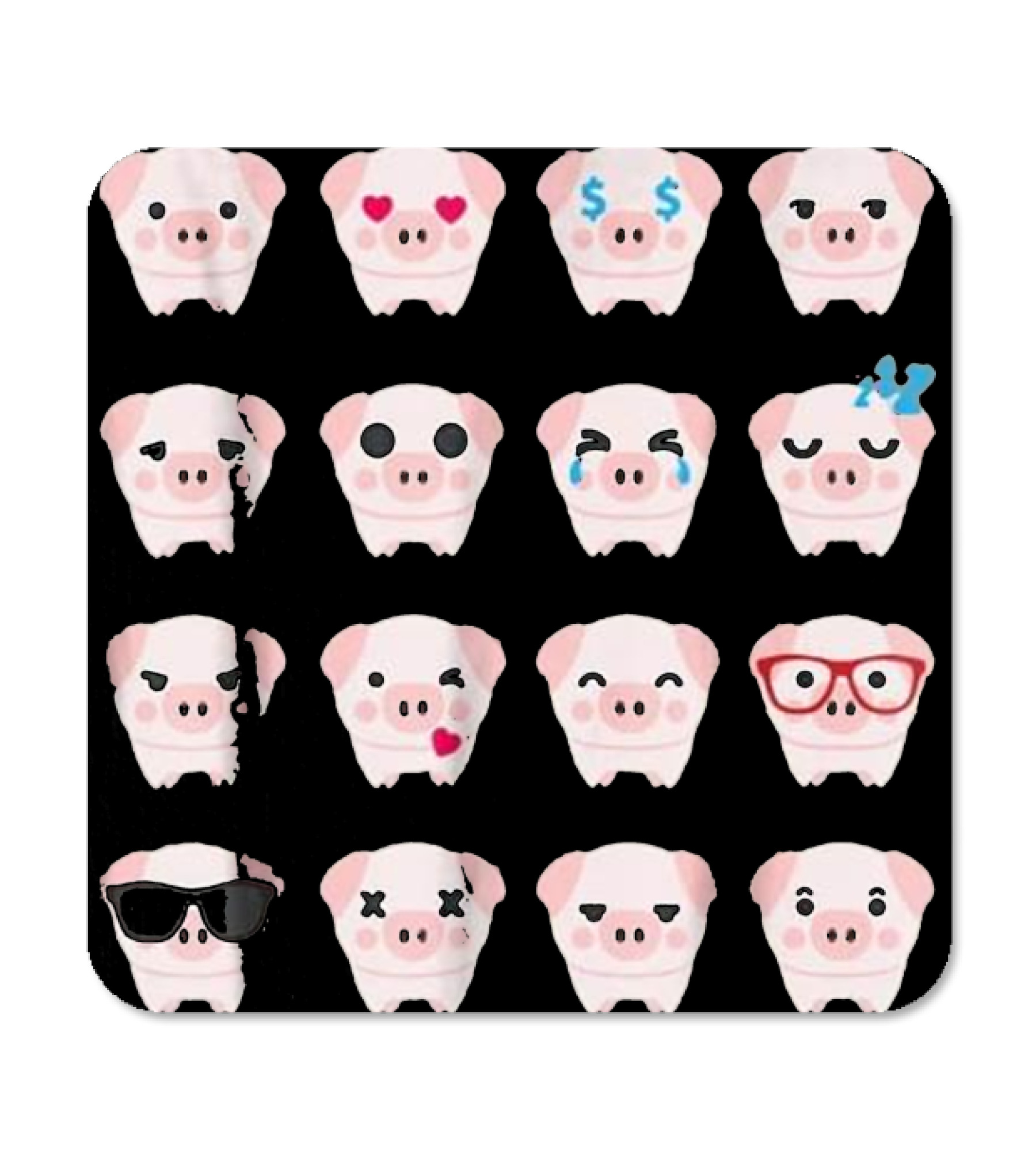 Pig Emoji pig lover gifts Coaster