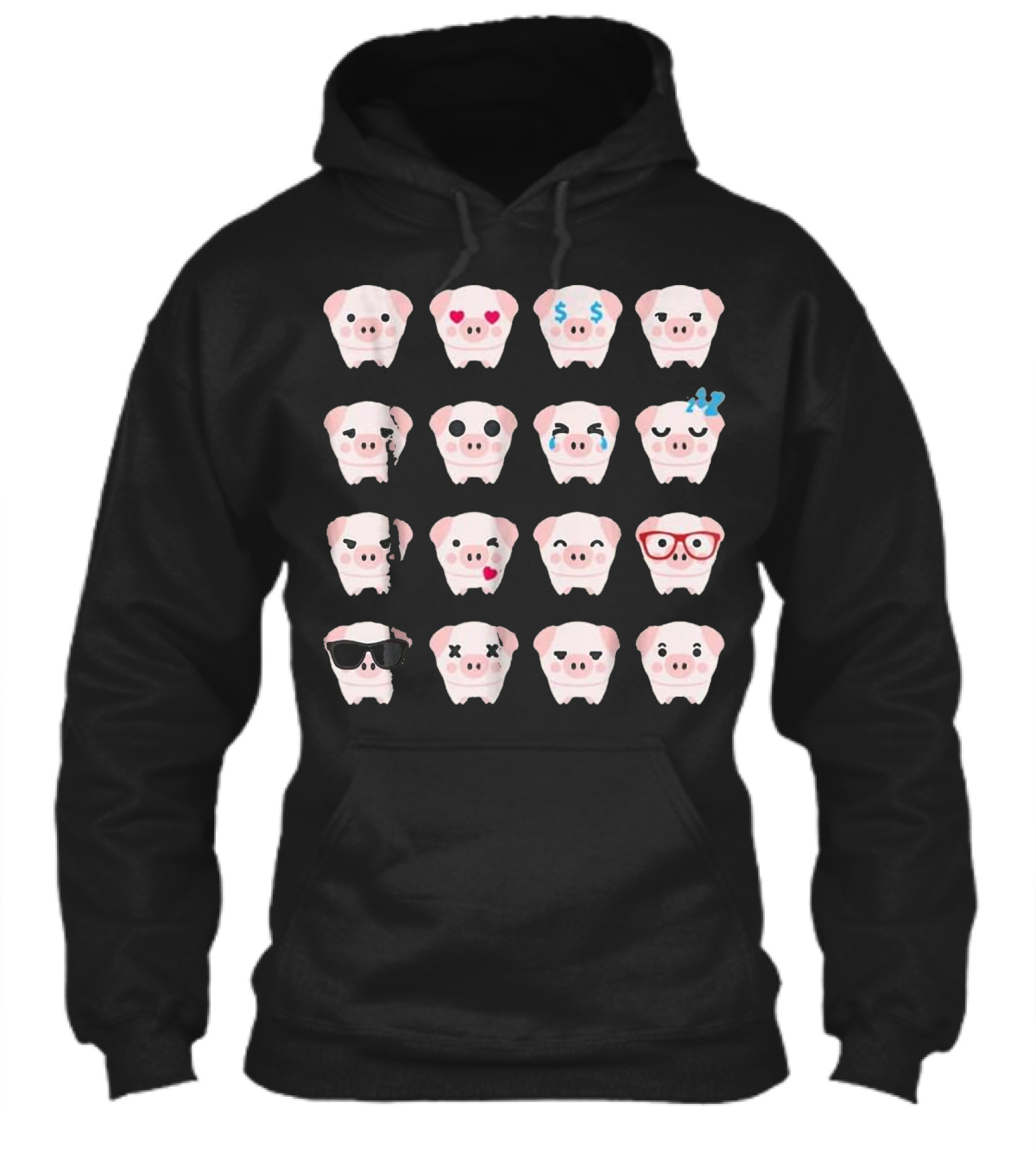 Pig Emoji pig lover gifts Hoodie