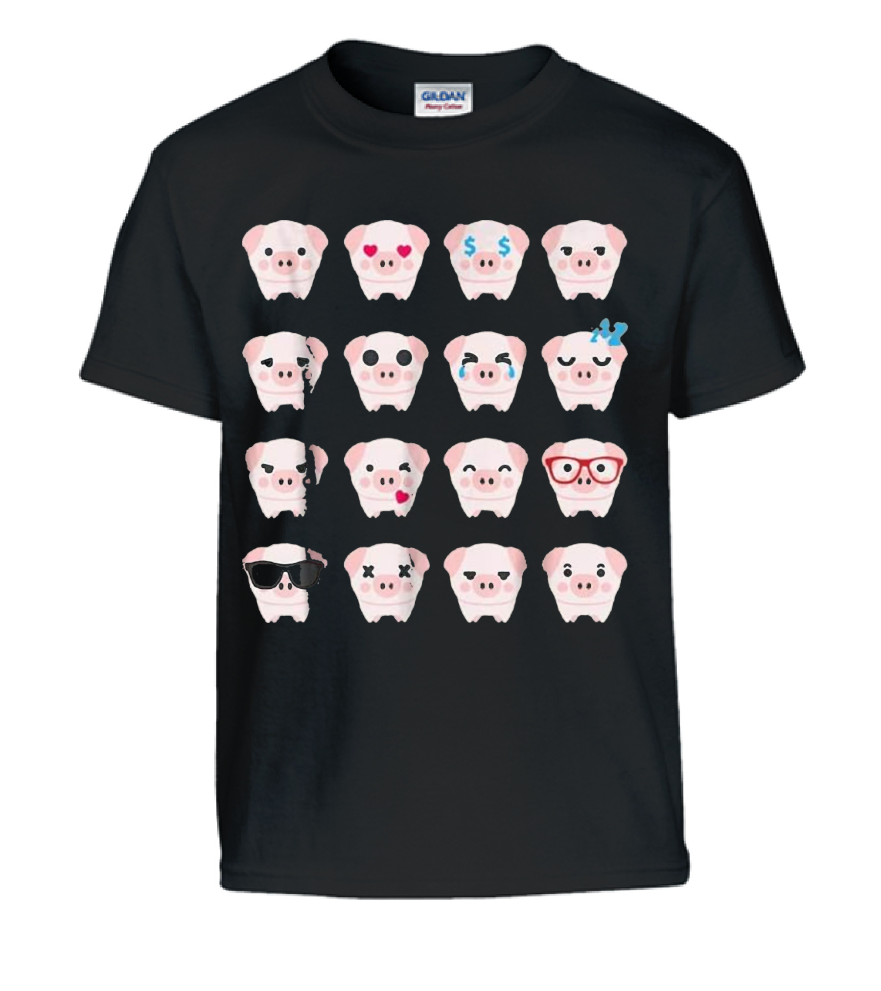 Pig Emoji pig lover gifts Kids T-Shirt Pig Emoji pig lover gifts Kids T-Shirt