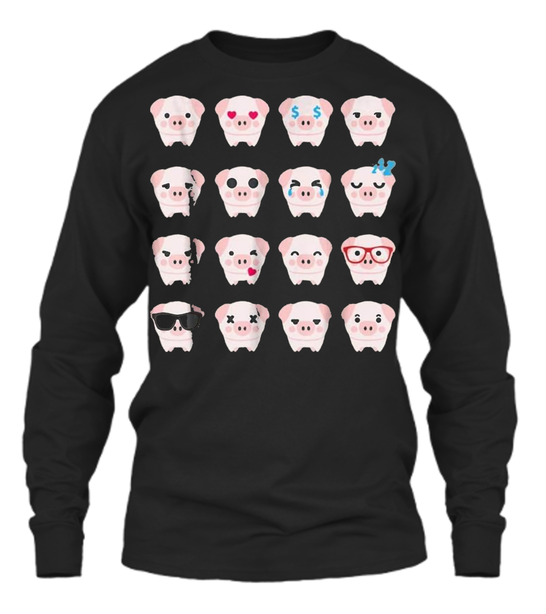 Pig Emoji pig lover gifts Unisex Long Sleeve Pig Emoji pig lover gifts Unisex Long Sleeve
