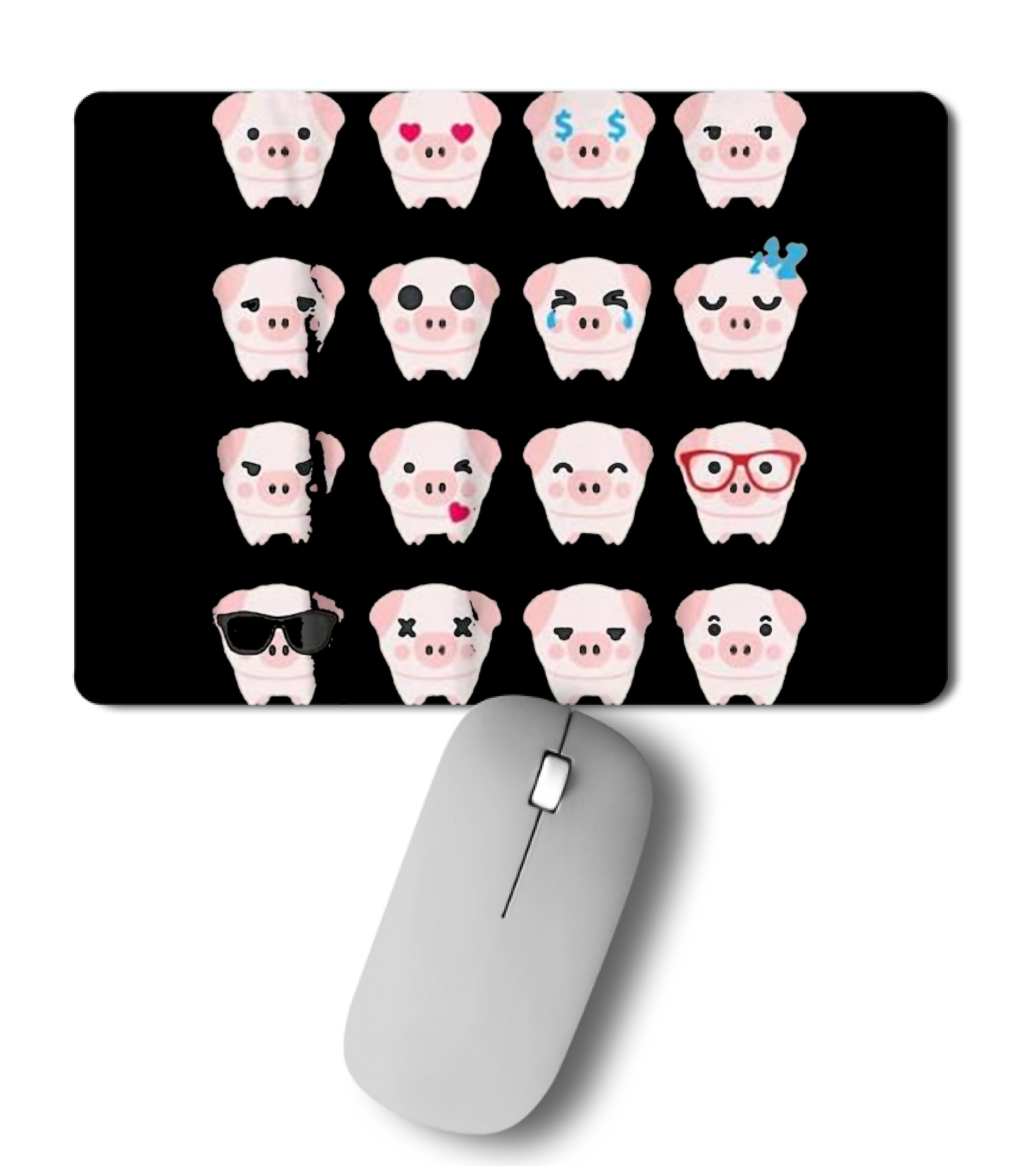 Pig Emoji pig lover gifts Mousepad