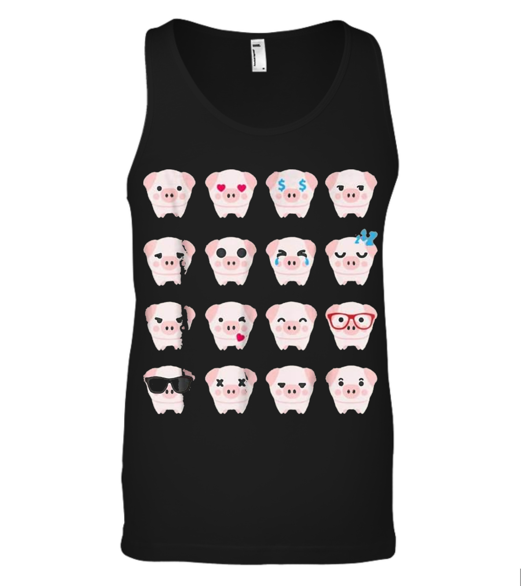 Pig Emoji pig lover gifts Tank Top