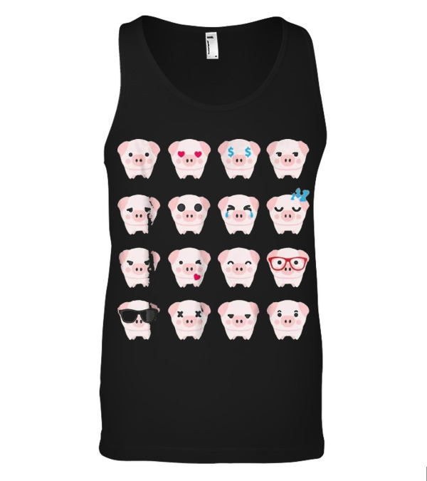 Pig Emoji pig lover gifts Tank Top Pig Emoji pig lover gifts Tank Top
