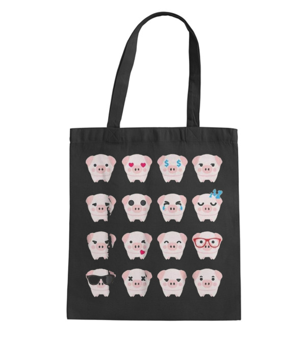 Pig Emoji pig lover gifts Tote Bag Pig Emoji pig lover gifts Tote Bag