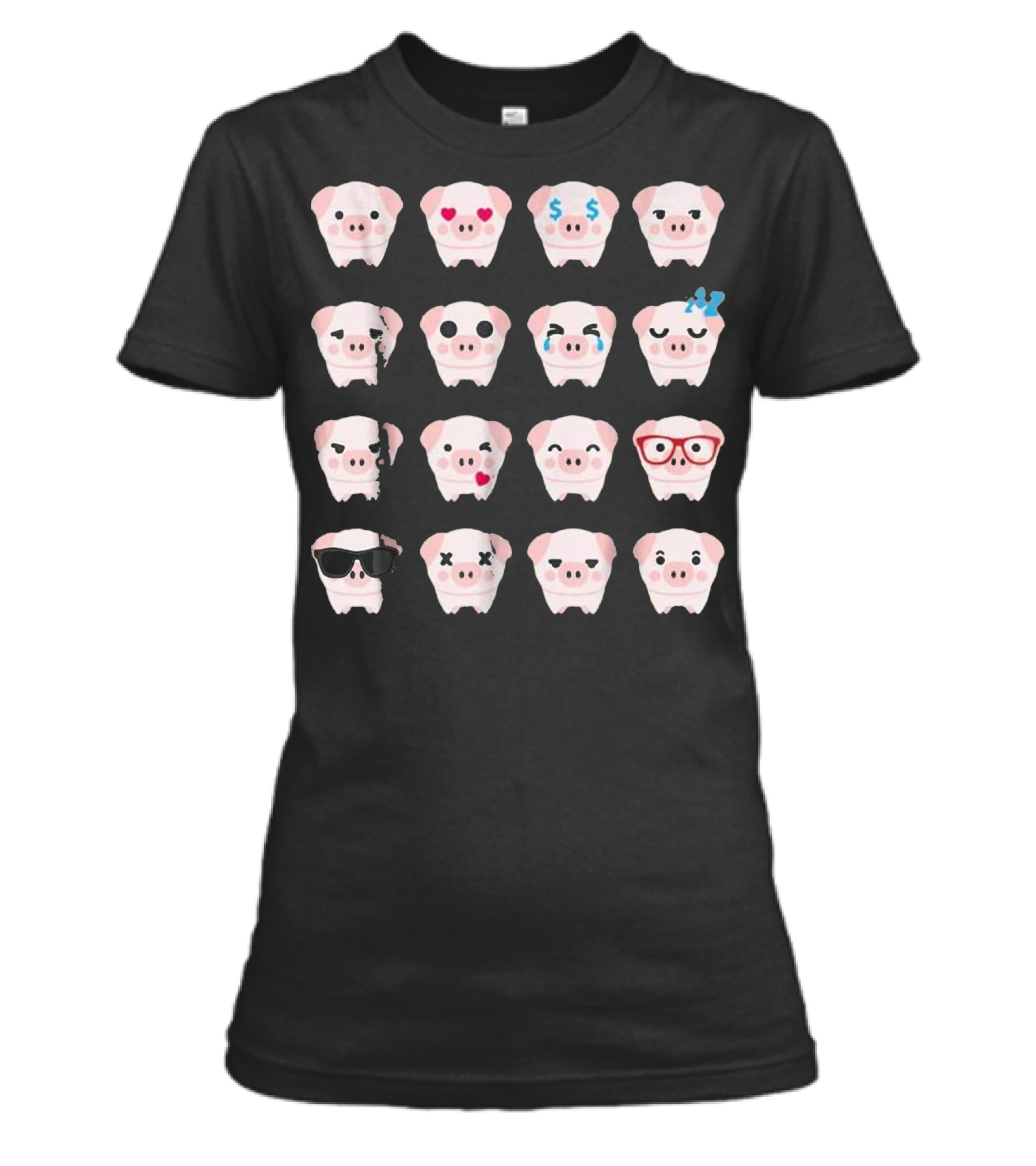 Pig Emoji pig lover gifts Womens T-Shirt Pig Emoji pig lover gifts Womens T-Shirt