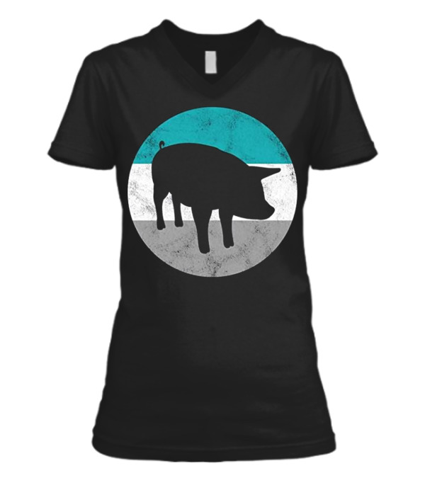 Pig Gift For Men Women & Teens V-Neck Womens T-Shirt Pig Gift For Men Women & Teens V-Neck Womens T-Shirt