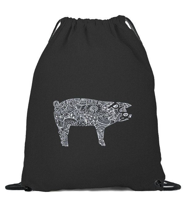Pig Livestock Show Mandala - Swin Drawstring Bag Pig Livestock Show Mandala - Swin Drawstring Bag
