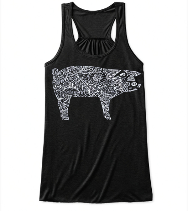 Pig Livestock Show Mandala - Swin Flowy Tank Top Pig Livestock Show Mandala - Swin Flowy Tank Top