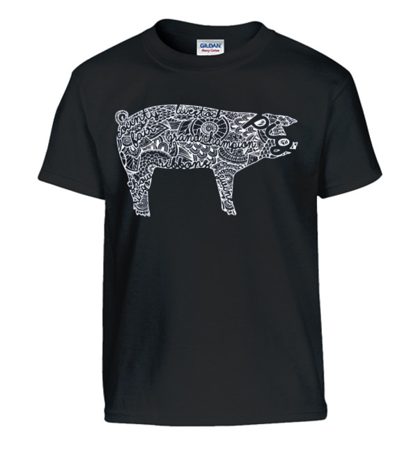 Pig Livestock Show Mandal...Kids T-Shirt Pig Livestock Show Mandal...Kids T-Shirt