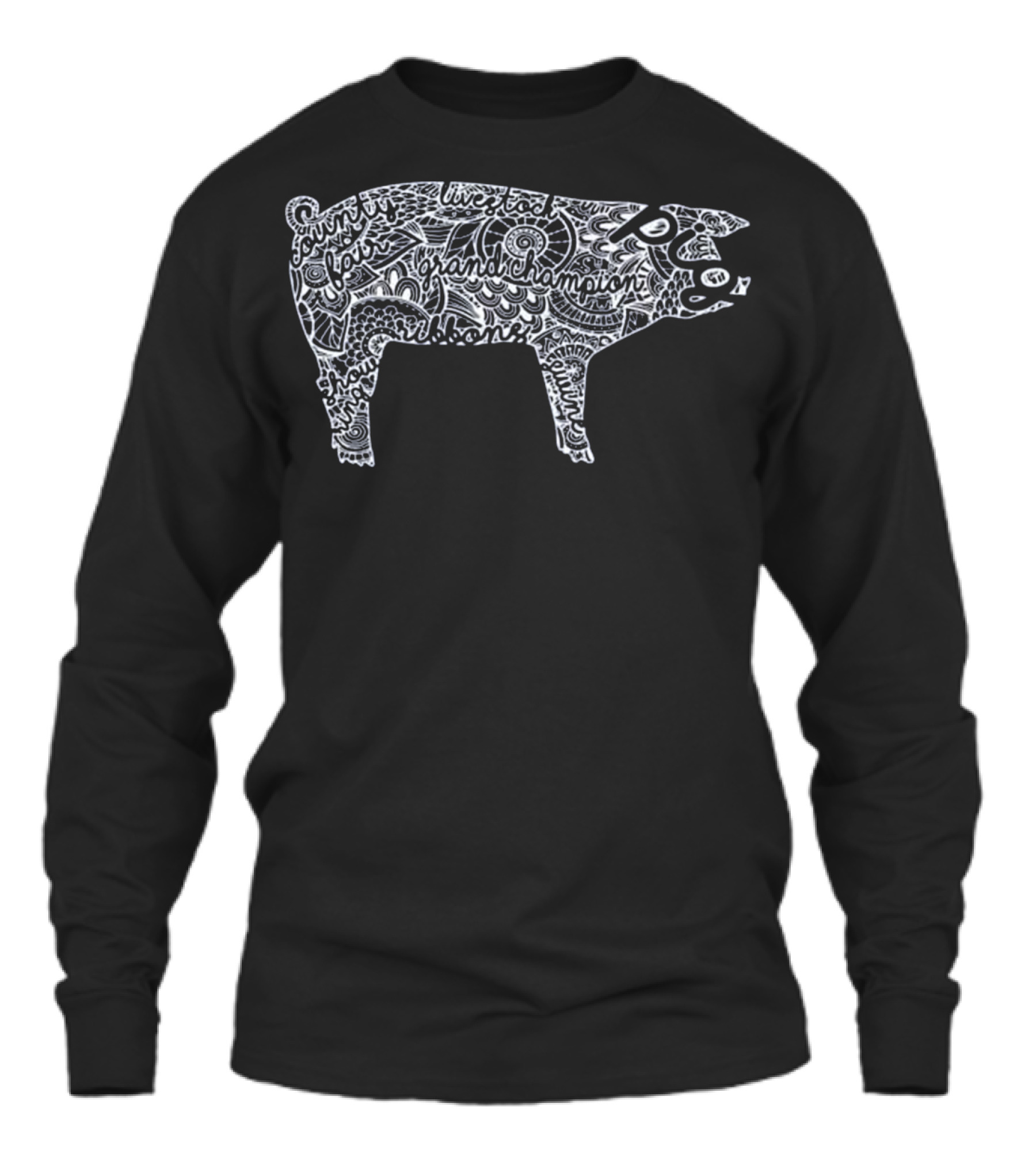 Pig Livestock Show Mandal...Unisex Long Sleeve 