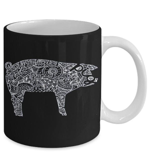 Pig Livestock Show Mandala - Swin Mug Pig Livestock Show Mandala - Swin Mug