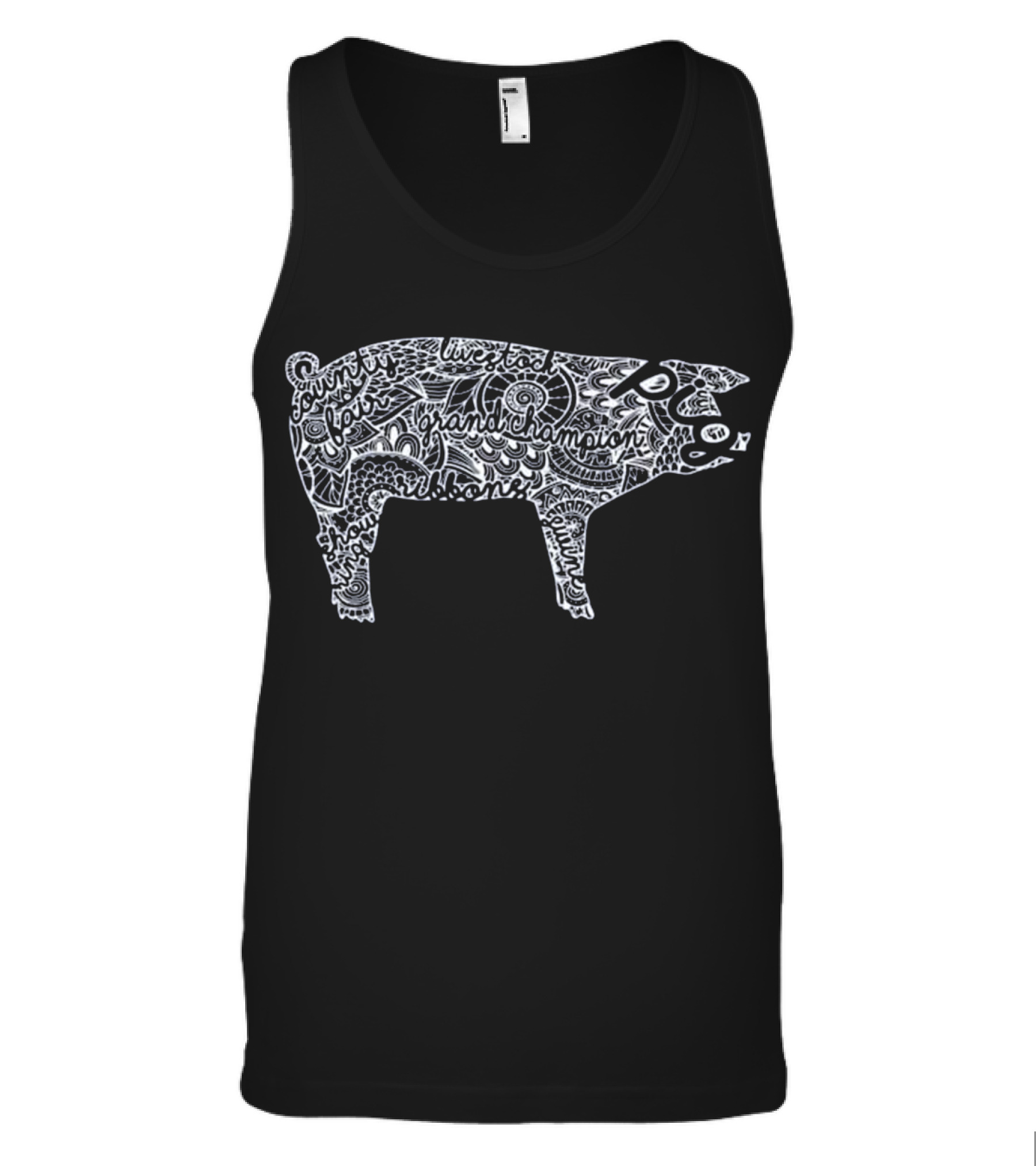 Pig Livestock Show Mandala - Swin Tank Top