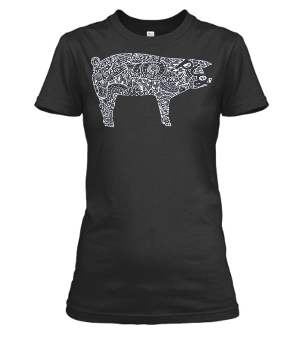 Pig Livestock Show Mandal...Womens T-Shirt Pig Livestock Show Mandal...Womens T-Shirt