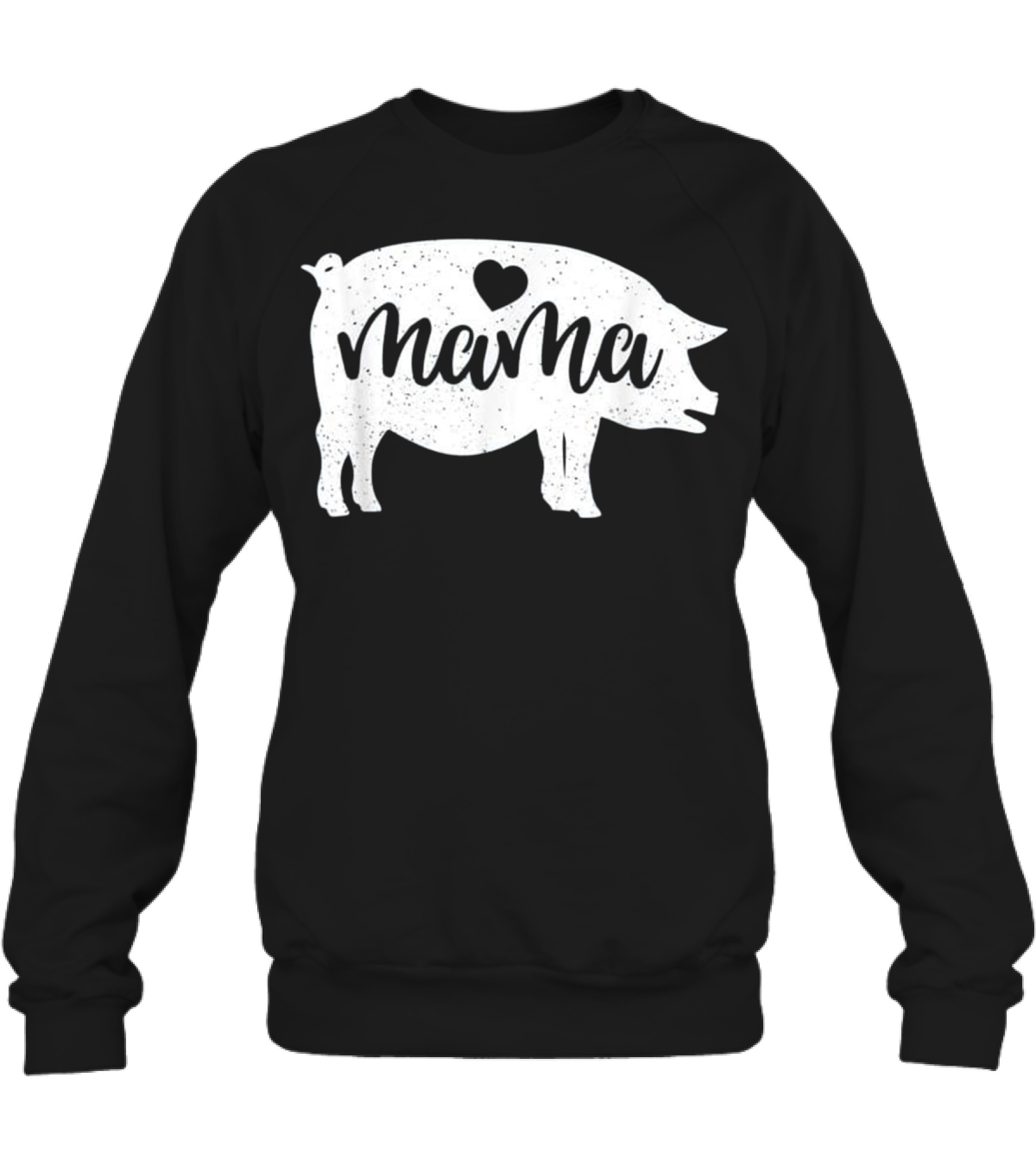 Pig Mothers Day Mama Farm Mom Love Crewneck Sweatshirt