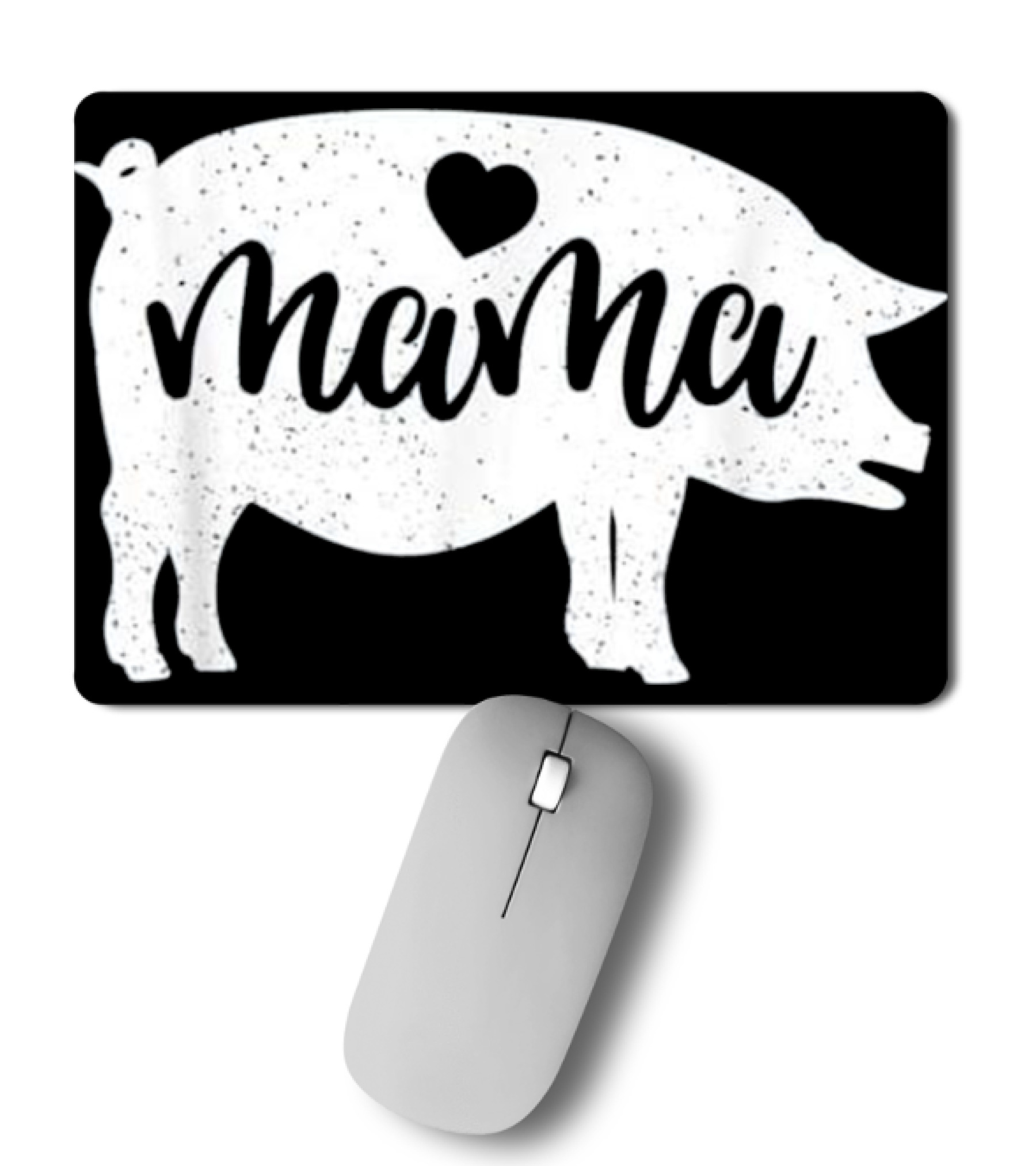 Pig Mothers Day Mama Farm Mom Love Mousepad