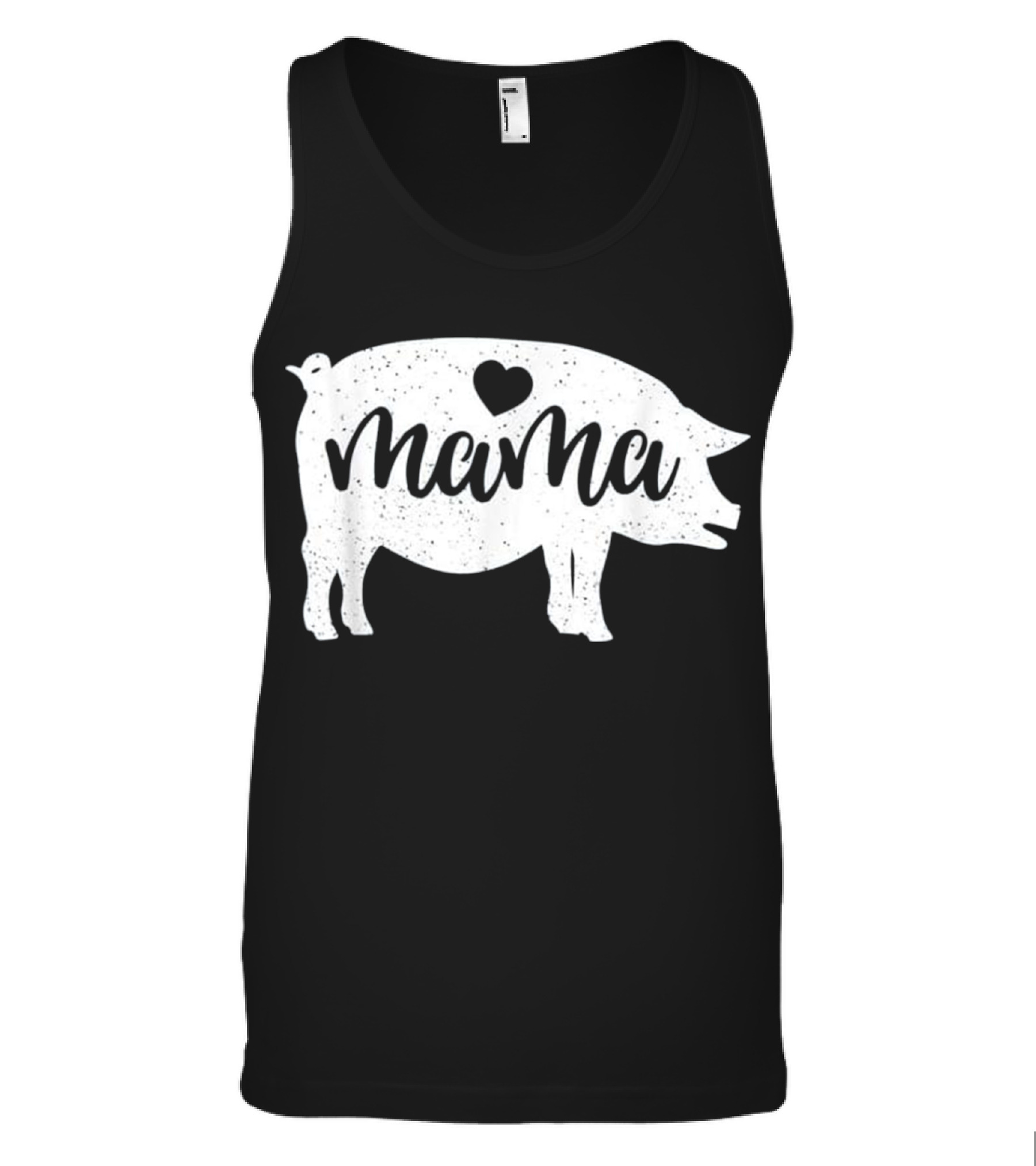 Pig Mothers Day Mama Farm Mom Love Tank Top