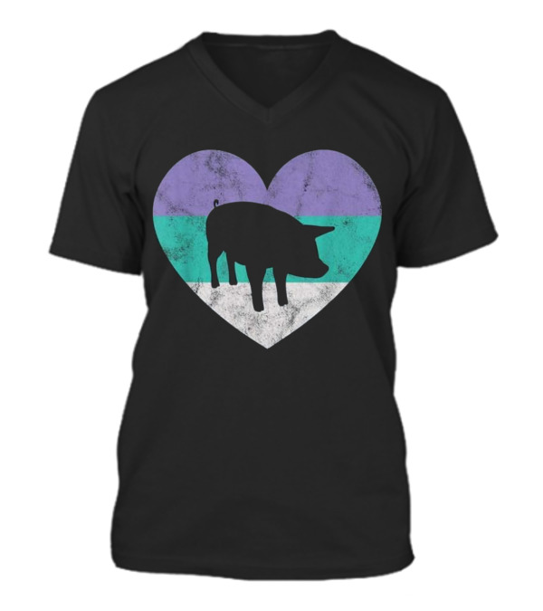 Pig Piglet Gift For Women & Girls V-Neck Unisex T-Shirt Pig Piglet Gift For Women & Girls V-Neck Unisex T-Shirt